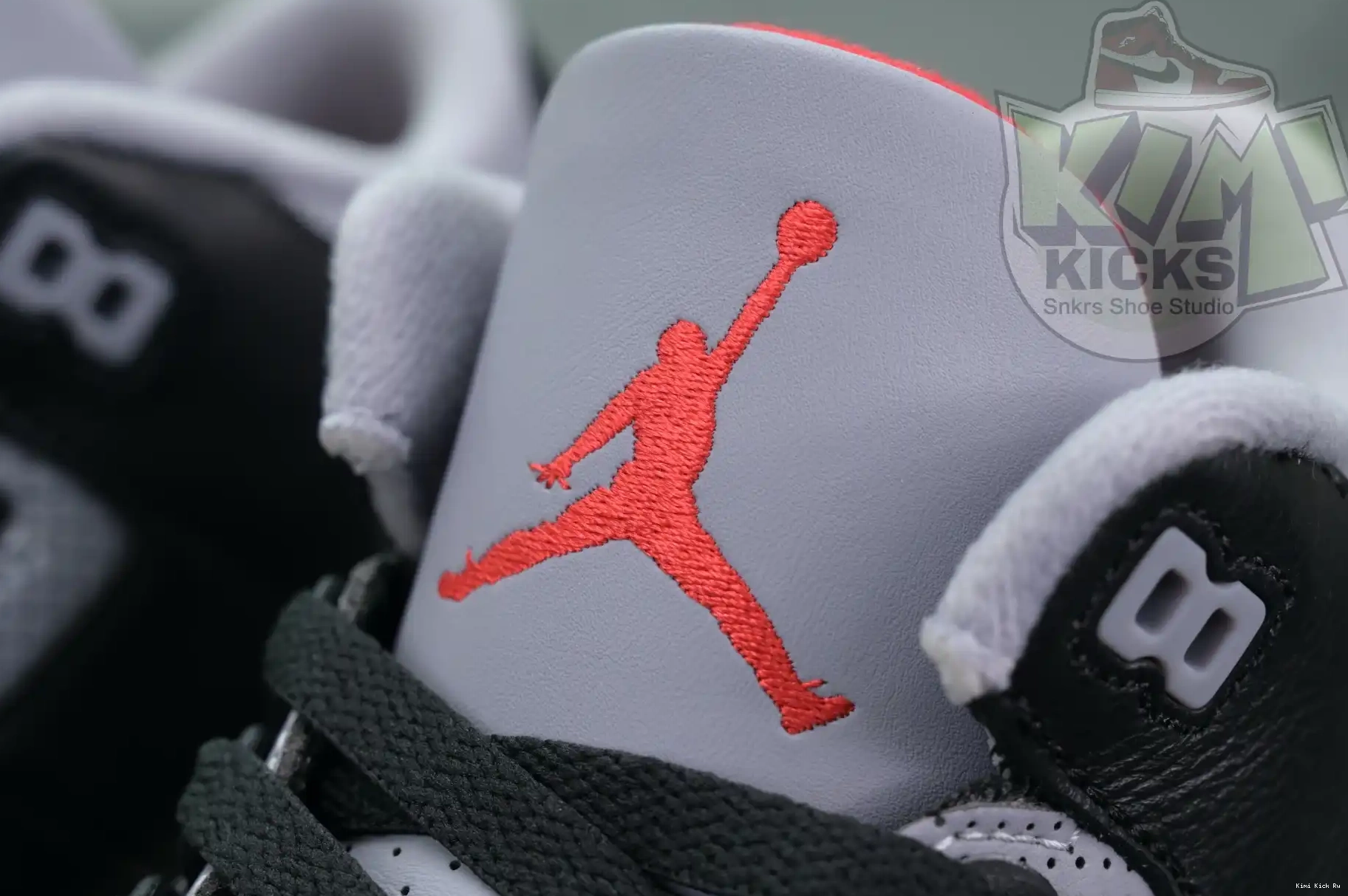 Air Cement Jordan Reimagined” 3“Black Kimikick 0607